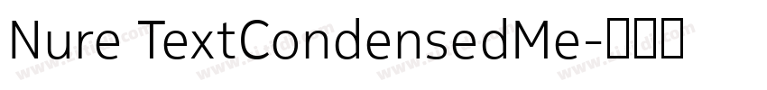 Nure TextCondensedMe字体转换